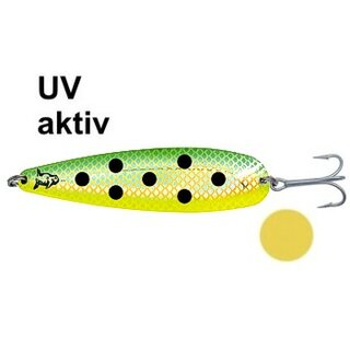Rhino Trolling Spoon XTRA Mag Natural Gold Green Dolphin, Farbe 38, 15,0 cm