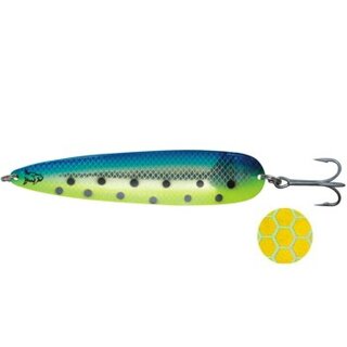 Rhino Trolling Spoon XTRA Mag Gold Swedish Flag, Farbe 34, 15,0 cm