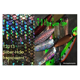 Mikasolutions 3D Ultra Lure Tape, Farbe T2013, silberholo/klar