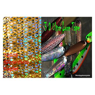 Mikasolutions 3D Ultra Lure Tape, Farbe T2015, silberholo/kupfer