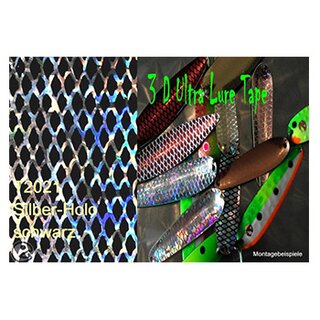 Mikasolutions 3D Ultra Lure Tape, Farbe T2021, silberholorand/schwarz